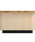 Built Tough Hardwood Workbench 64x54 Heavy Duty Workshop Workhorse side view showcasing maple wood surface and locking drawer access.