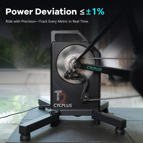 T2 Smart Bike Trainer With 2200W Brushless Motor 20 Percent Gradient Simulation Dual BLE And ANT Plus Connectivity showcased.
