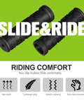 48 Pack Black Bike Handlebar Grips Non Slip Rubber Replacement For Mountain BMX MTB Tricycle Wheelchair Use