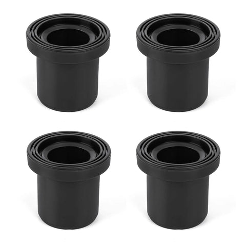 Badass 4 Piece Flanged Sleeve Control Arm Bushings Suspension Isolators Zero Slack Build Compatible With John Deere Gator Xuv 625i 825i 855d Exact Oem Swap M158746 set of four black bushings