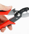 This 8 Inch Electric Wire Stripper And Cable Cutting Tool Is Made From Durable 65 Manganese Steel For Heavy Duty Use. Precision stripping tool.