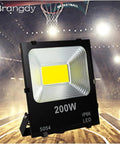 JUDYSSY Security Lights Outdoor Flood Light Led Wall Lamp Floodlight Exterior, White 6000 K,30W, 200W floodlight in action.