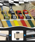 Pinewood Derby Weight Kit With 3 Oz Flexible Stick On Weights And 0.5 Oz Graphite Lubricant, no drilling, easy cut installation