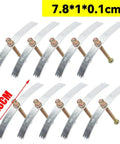 Two Hundred Piece Drywall Anchor Repair Kit For 86 Type Switch Boxes And Loose Wall Sockets With Heavy Duty Metal Clips Serrated Anti Slip Locking And Adjustable Telescopic Design For Easy No Fuss Mounts In Tight Spaces, 7.8cm clips