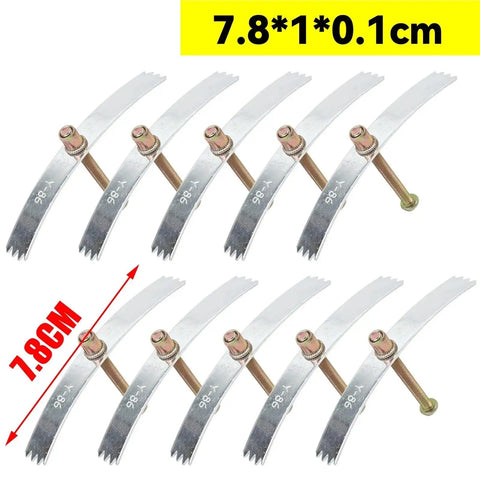 Two Hundred Piece Drywall Anchor Repair Kit For 86 Type Switch Boxes And Loose Wall Sockets With Heavy Duty Metal Clips Serrated Anti Slip Locking And Adjustable Telescopic Design For Easy No Fuss Mounts In Tight Spaces, 7.8cm clips