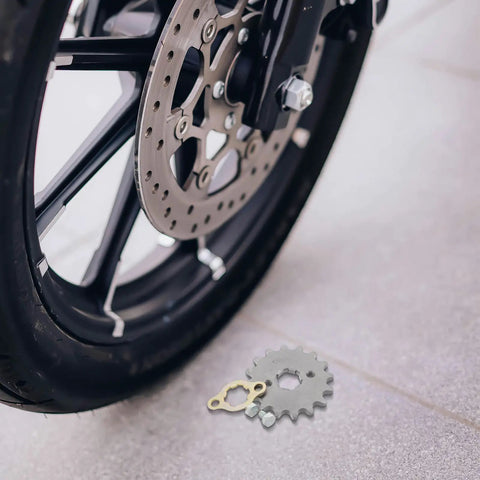 Precision Machined Motorcycle Sprocket Kit With Pro Grade Alloy Steel Small Gear Plate Inner Diameter Screw And Retainer For Bikes Electric Scooters Front Chain Drive Replacement near motorcycle wheel