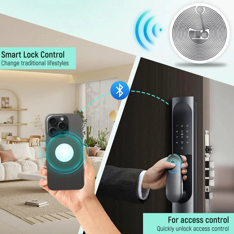Smart lock control using 20 Pack 1 Inch Round 13.56MHz RFID M1 S50 Tags Adhesive Proximity Stickers ISO 14443A UID Unchangeable