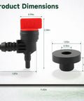 Dimensions of Fuel Pickup Tube And Tank Tube Bushing Kit For Club Car Gas Golf Cart DS 1992 Up And Precedent 2005 2008