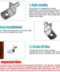 Heavy Duty Nickel Plated Shelf Pins 50 Pack 1/4 Inch L Shaped Cabinet Pegs detailed view showing installation and anti-slip feature.