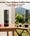 3 In 1 Portable Espresso Maker With Carrying Bag And Stand, Self Heating Coffee Brewer For Ground Coffee Or Capsule Pods