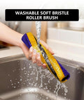 Person rinsing Replacement Soft Roller Brush For Slim Vacuum Cleaners Like Gen5 V15s Detect Slim V15 Slim V12 Slim And V8 Slim