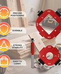 Built Like A Tank Kickass Aluminum Alloy Router Template And Jig Set With Slick Bearing Trim Blade Heavy Duty Corner Radius Guide showing R10 to R50 guides.