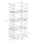 Stackable Closet Organizers And Foldable Storage Baskets Keep Your Wardrobe Looking Slick With These Spacious Clothes Drawer Bins In Fresh White.