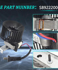 Super Quiet High Airflow Motor Assembly Upgrade For Bathroom Ceiling Fans 9417 9417D with CCW Shaft close-up view