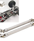 Beefy Stainless Steel M4 Drive Shaft Set For 1 To 10 RC Crawlers Universal Cross Knot With Brass Ball High Torque Spline Design