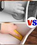 Comparison of hand sanding and using Micro Sander Kit With 120 Sheets Of Sandpaper In 3.5 By 1.2 Inches Six Grits From 80 To 600