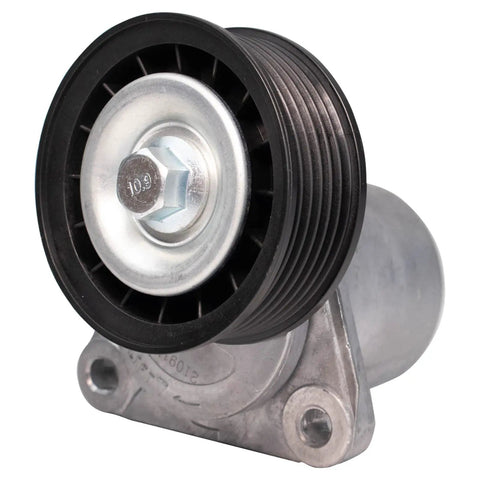Tough As Nails Serpentine Drive Belt Component Kit Featuring Heavy Duty Accessory Drive Belt Tensioner Assembly For Quick Installation And Long Lasting Reliability Perfect For Keeping Your Ride Running Smoothly On The Road Or In Town. black serpentine belt tensioner pulley assembly, metal and rubber, direct replacement