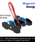 Brake Caliper Compression Tool With 360 Degree Rotating Ratchet For Piston Retraction And Two Steel Plates