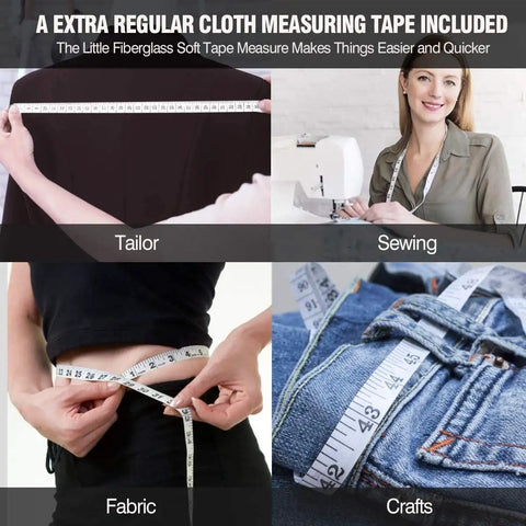 Two Pack 60 Inch Body Measuring Tape Retractable For Body Measurements And Fitness Easy Read Soft Tape For Tailor Sewing