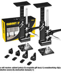 Yellow Jacket 2 Pack Cabinet Jacks For Drywall And Shiplap Installation. Heavy duty steel jacks with accessories for wall projects.