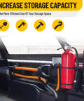Heavy Duty Bed Rail Mount Brackets For Toyota Tacoma Truck Shovel Axe Tool Holder Badass Rig Setup with tools secured in bed.