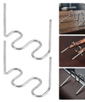 Exhumky 2000 Piece Curved Carbon Metal Welding Rods For Car Bumper And Lamp Bracket Repair, hot staple mending staples in silver color.