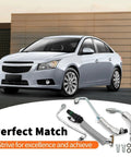 Turbo Oil Return Drain Line And Oil Feed Pipe Kit, 4 Piece Set, Fits Encore Sonic Cruze Trax 1.4L L4 Engines showcased with a car
