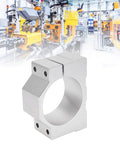 Heavy Duty Aluminum CNC Router Spindle Clamp With 65 Millimeter Exact Fit Motor Shaft Mount Bracket shown in factory background.