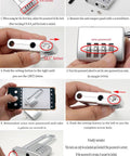 Instructions for setting the password on a 4 Digit Combo Padlock With Two Point Five Inch Wide Body And Three Eighths Inch Stainless Steel Retractable Shackle Outdoor Ready Lock For School Gym Lockers Fences Durable Zinc Alloy Build Easy To Remember Password.
