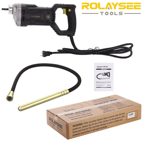 Beast Mode Heavy Duty 1500W Concrete Vibrator With 6.6Ft Shaft Portable Pencil Cement Vibrator Delivers 14400 VPM and packaging