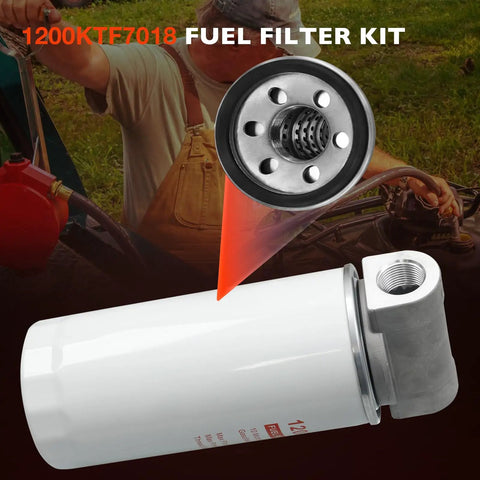 Heavy Duty Fuel Filter Spin On Particulate Replacement For Transfer Pumps 18 GPM 50 PSI 1200KTG9075 Head Detail