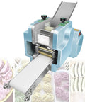Electric Dumpling Skin Maker With 140W Motor Automatic Wonton Wrapper Machine For Hustle Free Batch Prep Nonstick Rollers with dough.