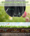 Heavy Duty 3 Ft By 250 Ft Weed Blocker Landscape Fabric with excellent permeability demonstration