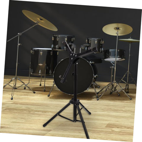Knockout Adjustable Portable Drum Rack And Dope Heavy Duty Practice Pad Stand With Solid Alloy Snare Support For Top Shelf Live Gear And Smooth Home Beat Making Sessions In Matte Black with adjustable height