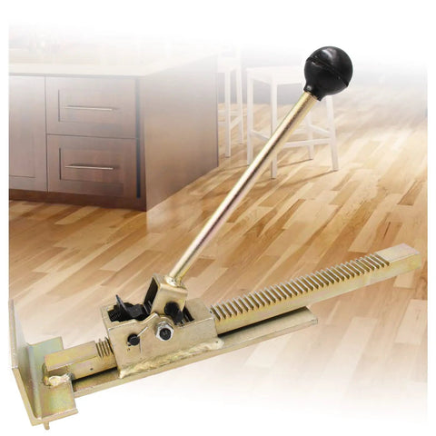 Pro Flooring Jack Tool For Quick Positioning And Gentle Lifts With Heavy Duty Iron Build And Non Slip Handles That Protect Floors