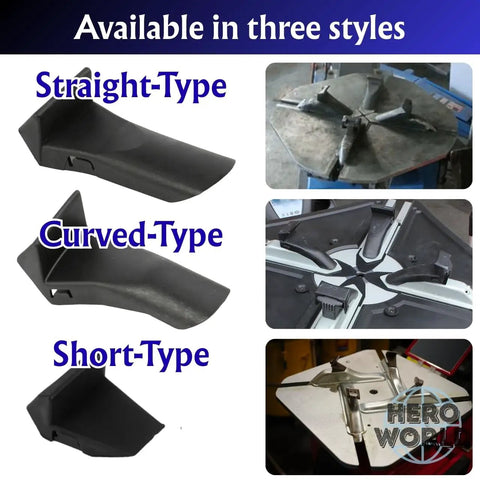 4 Piece Tire Changer Jaw Protectors Kit With Straight Curved And Short Clamp Covers With Rim Guard Inserts and Wheel Protection Pads