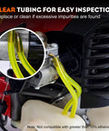 10 Feet Fuel Line Hose For Small Engines One Quarter Inch Inside Diameter To Three Eighths Inch Outside Diameter installed on engine