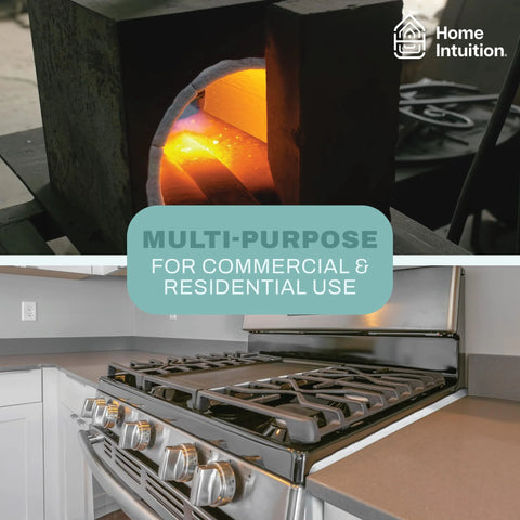 Home Intuition ceramic fiber insulation blanket, 1 in thick x 15x24 in, high-temp for forging, ovens, and stoves