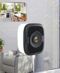 No Monthly Subscription 2.5K Window Camera With Full Color Night Vision AI Smart Motion Detection Dual Band WiFi on glass