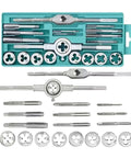 Heavy Duty Multifunction Tap And Die Set 20 Pieces M3 To M12 Metric Plugs Straight Taper Tools For Metalworking Pros And DIY Guys, taps and dies in case