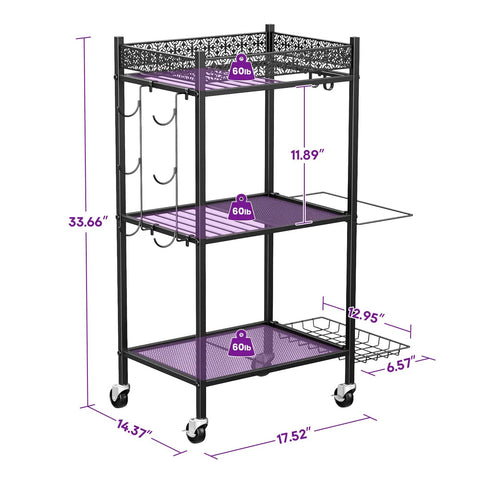 Organize Your Home Gym Like A Legend With This Three Tier Rolling Mat Rack For Yoga Mats Dumbbells And Gear Rolling On Quiet Wheels With Sturdy Hooks To Keep Your Training Space Clutter Free And Always Ready For Legit Workout Days Anyway