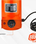 Portable Electrode Drying Oven For Welding, TRC Series 5 And 10 Models, temperature control knob detail