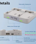 Dual Battery Charger For Flip Drone Battery With 45W Display And Parallel Charging Hub Charge Two Batteries At Once With USB Cable