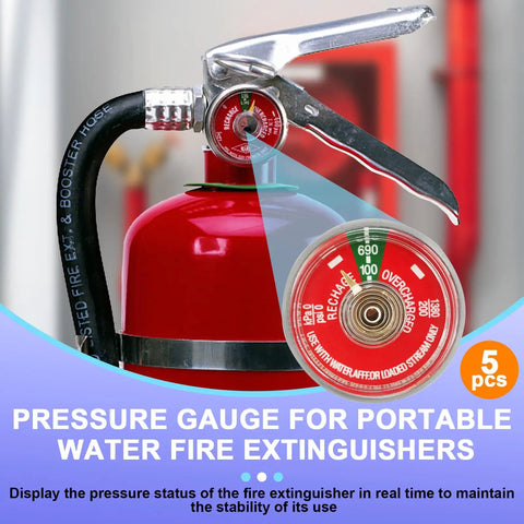 Knockout 5 Pc 100 Psi Pressure Gauge With 1 8 Inch Npt Thread And Bold Red Dial For Portable Water Fire Extinguishers Snag This Rig For Instant Installation So Your Emergency Kit Remains Locked And Loaded Without Any Hassle Down The Road