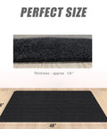 Non Slip Office Chair Mat For Hardwood And Tile Floors, Large 48x36 Inch Floor Protector Rug, Easy To Clean, Anti Slip Surface