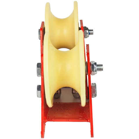 90 Degree Adjustable Corner Edge Protector L Size 120mm By 80mm For Lifting And Moving Heavy Objects Rope Block And Tackle Pulley System Around Sharp Corners Protect Ropes Cables And Hassle Free Hoisting, front view