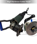 Professional Grade Smooth Operator Electric Handheld Curved Beveling Machine With Zero To Forty Five Degree Adjustable Chamfer Tool and high hardness cutter head.