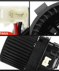 Front Hvac Heater Blower Motor With Fan Cage Assembly Straight Up Plug And Play Replacement For Nissan Leaf 2011 Through 2024 And Nv200, connector view