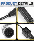 5 Pin Winch Remote Switch Cable For Electric Winches 5000 9000 12000 12 Foot Cord 5 Prong Hand Wired Controller Plug And Play Replacement Or Upgrade For UTV ATV Winches, black 5-pin connector and IN/OUT switch