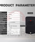 Product specifications for 3 Channel Gate Opener Remote Replacement 318MHz 9 Dip Switches 3 Positions For Mighty Mule GTO Pro Access